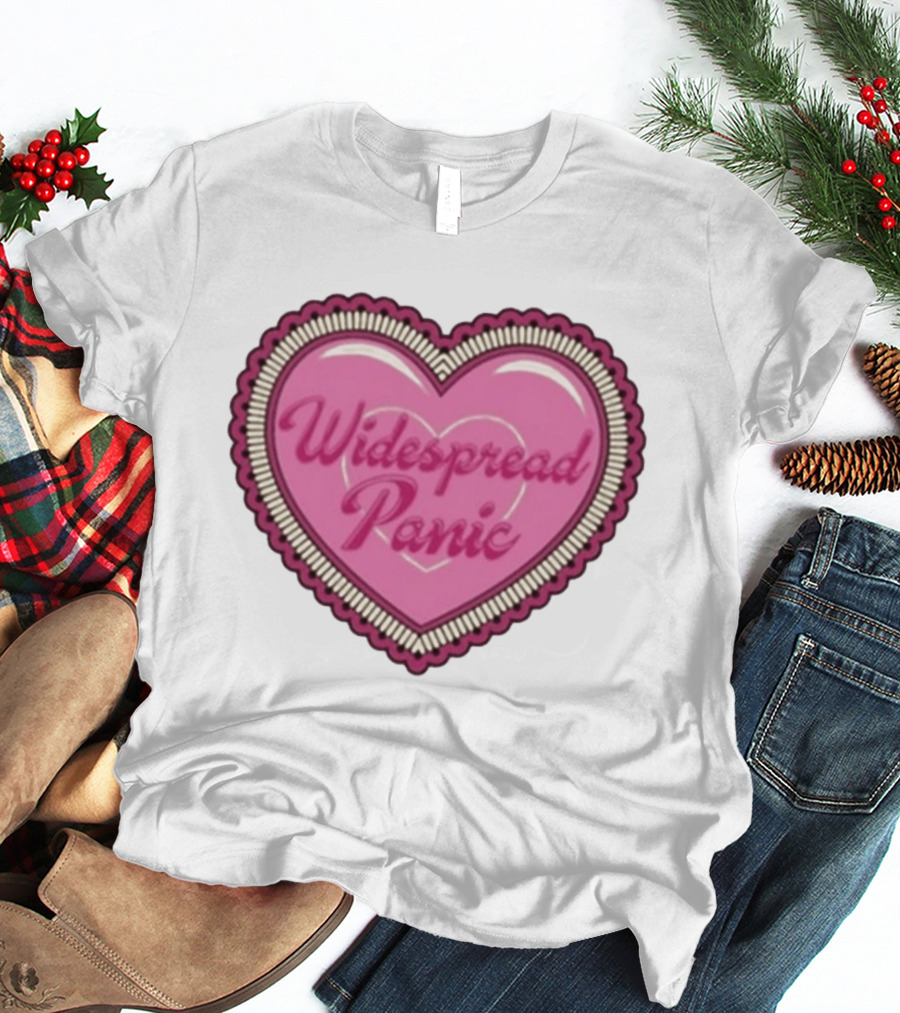 Widespread Panic Heart Pink Love T-Shirt