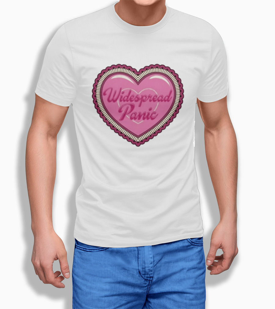 Widespread Panic Heart Pink Love T-Shirt