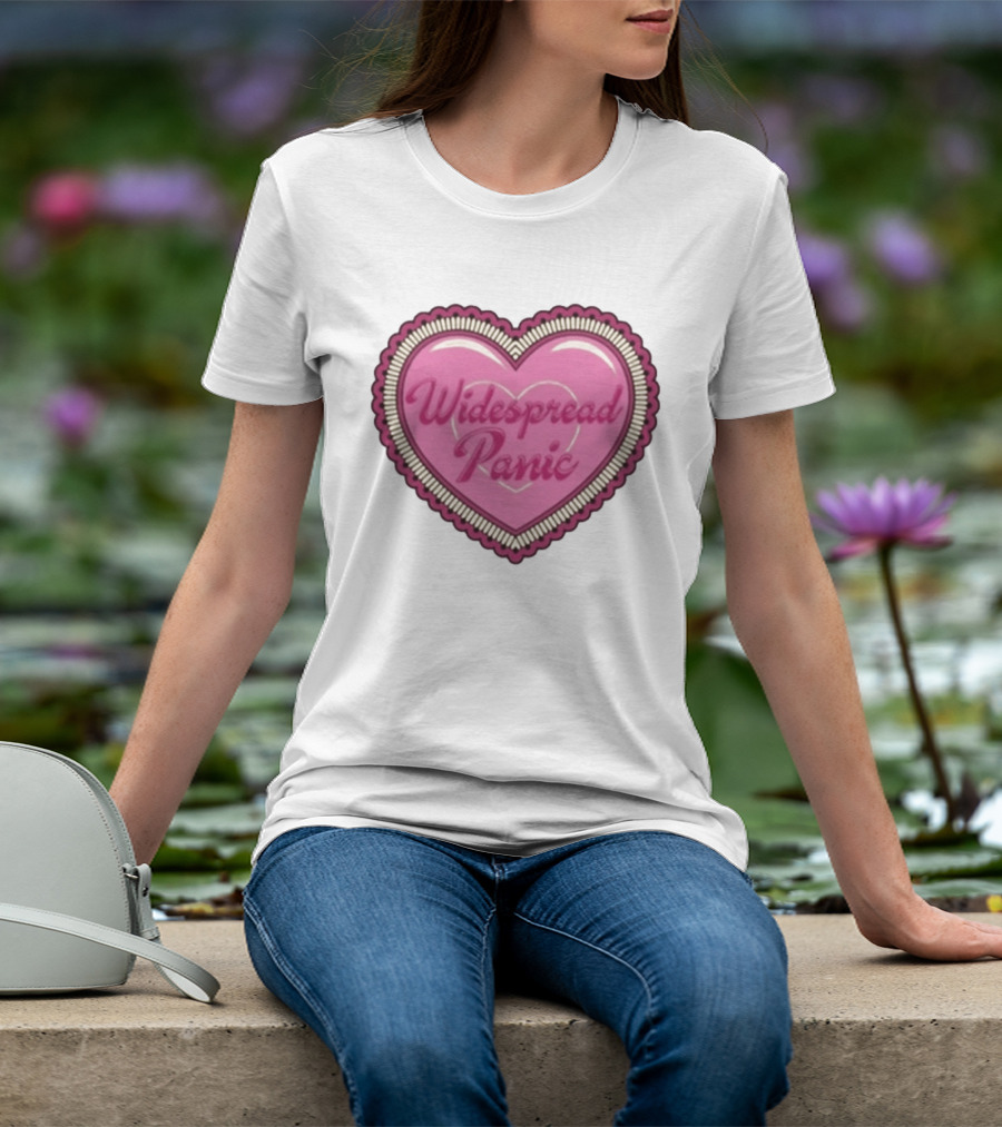 Widespread Panic Heart Pink Love T-Shirt