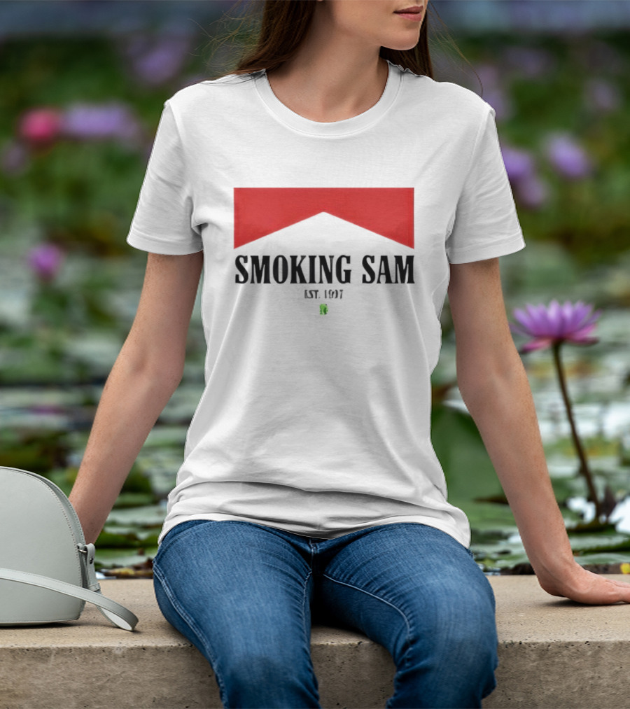 Smoking Sam Est 1997 Marlboro Man Seattle Football T-Shirt