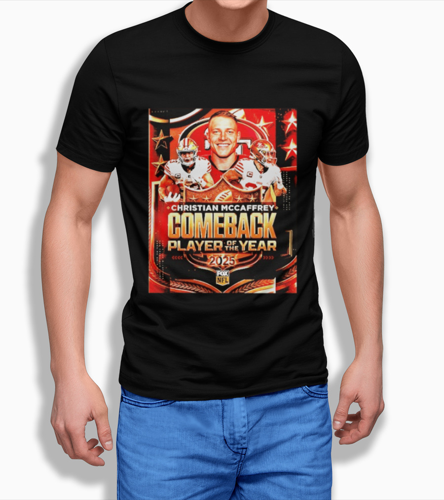 Christian McCaffrey 2025 NFL Comeback Player Of The Year San Francisco 49ers T-Shirt