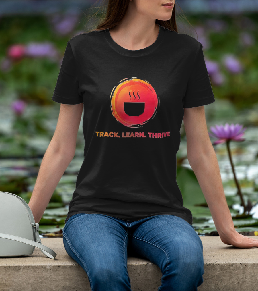 Coffee Track Learn Thrive Steaming T-Shirt