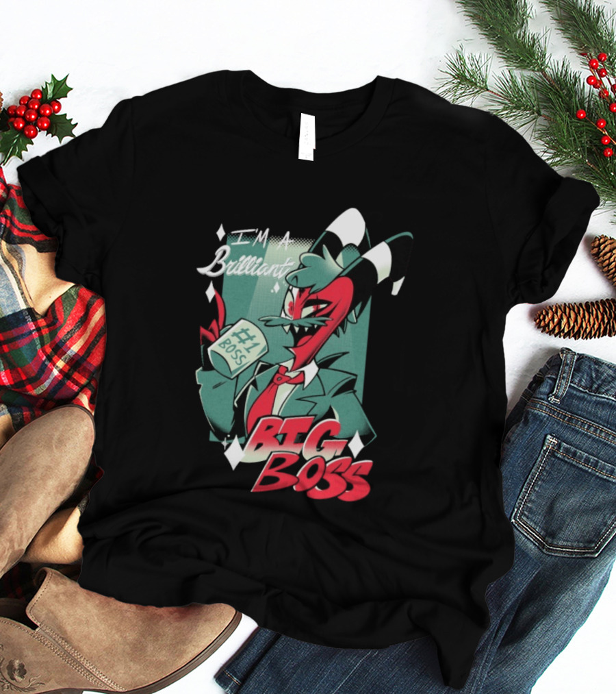 Brilliant Big Boss Hazbin Hotel #1 Boss Coffee T-Shirt