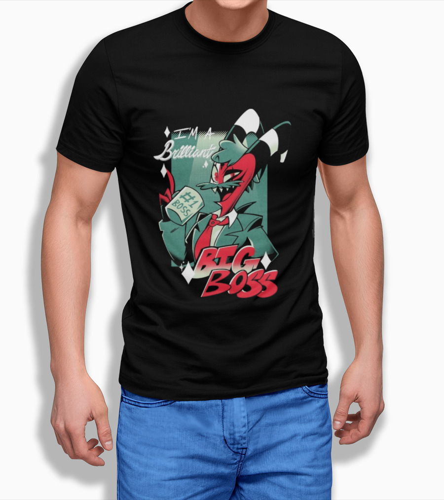 Brilliant Big Boss Hazbin Hotel #1 Boss Coffee T-Shirt