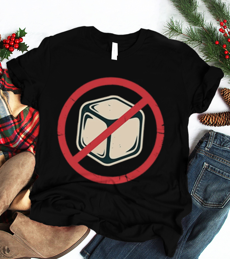 No Ice Anti ICE Prohibition Symbol Red Circle Slash T-Shirt