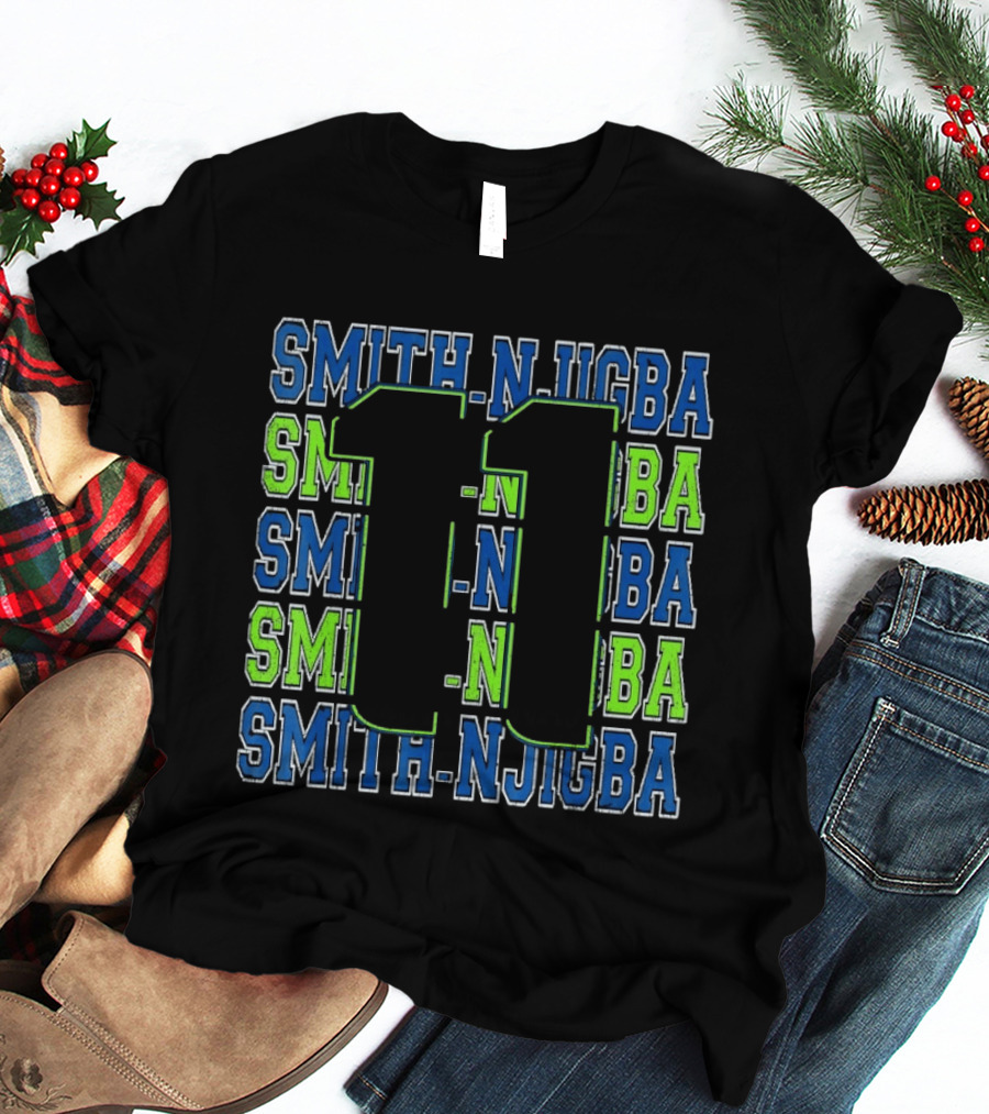 Jaxon Smith Njigba 11 Smith Njigba Seattle Seahawks T-Shirt