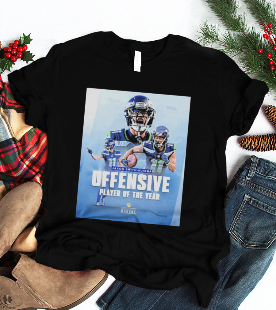 Jaxon Smith Njigba Offensive Player Of The Year Seattle Seahawks Honors T-Shirt