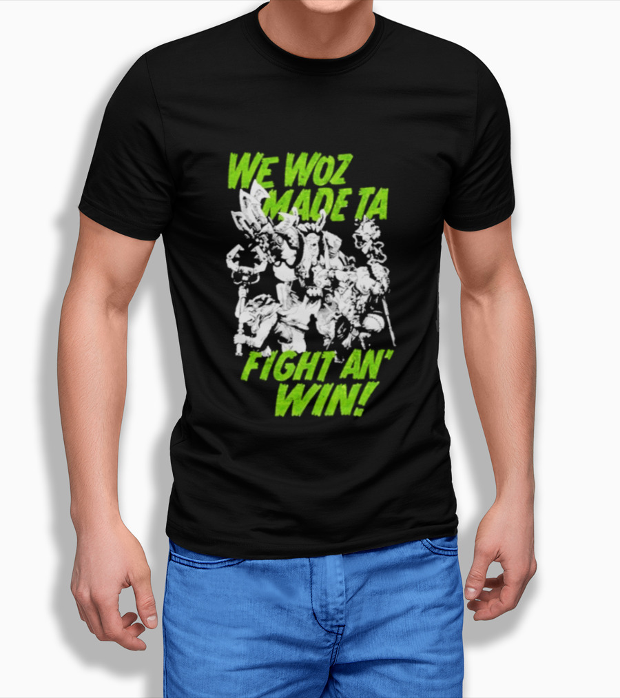 Warhammer 40000 We Woz Made Ta Fight An' Win Tyranids Faction T-Shirt