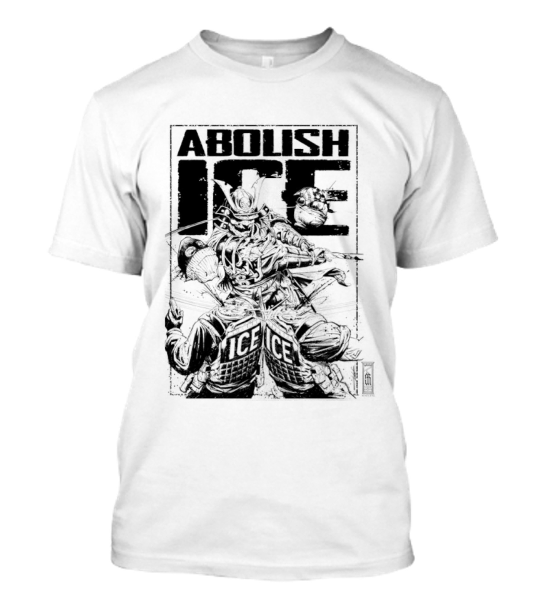 Abolish Ice Samurai Warrior Protest T-Shirt