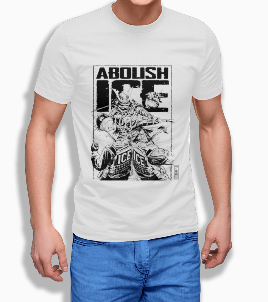 Abolish Ice Samurai Warrior Protest T-Shirt