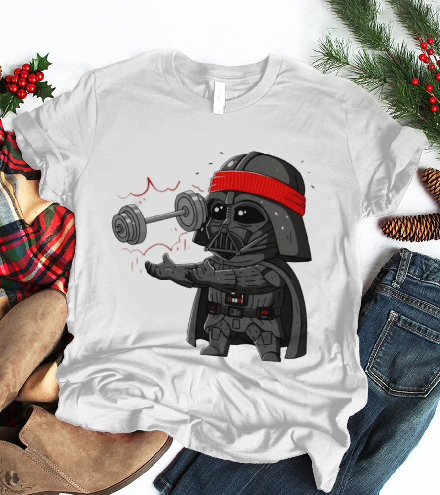 Force Lift Red Bandana Parody Villain Exercise Humor T-Shirt