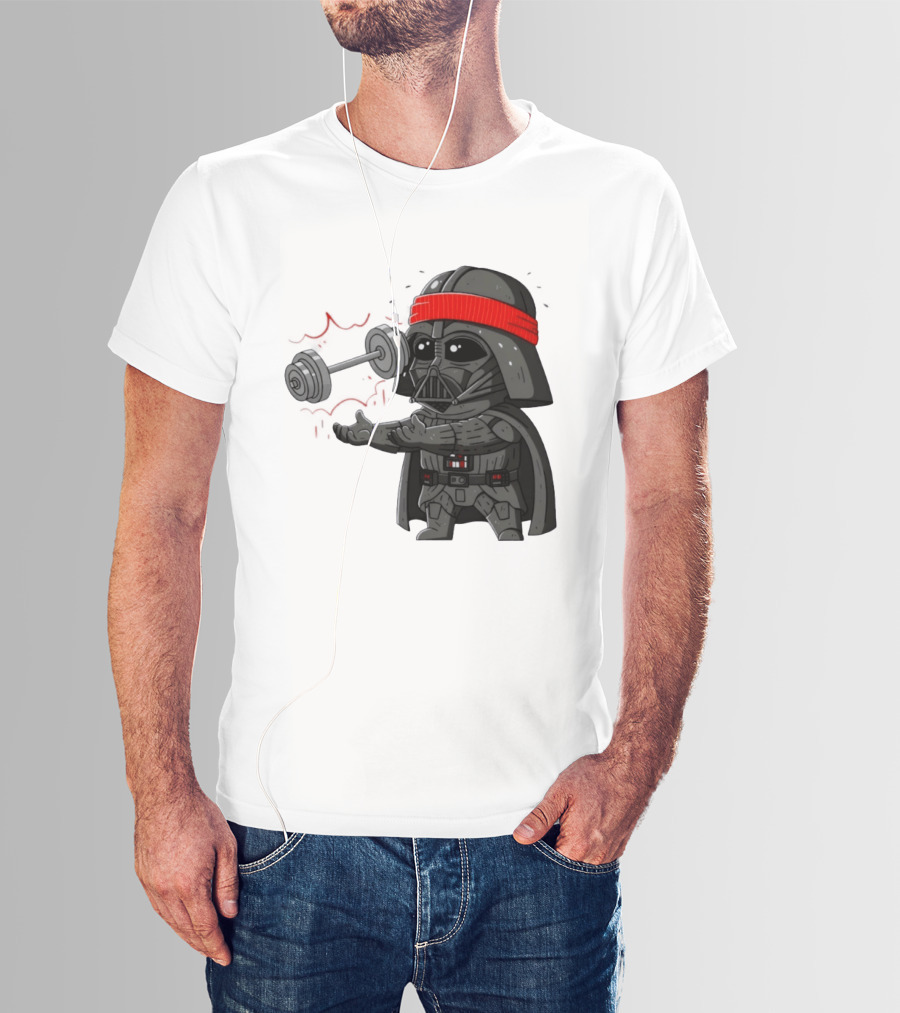 Force Lift Red Bandana Parody Villain Exercise Humor T-Shirt