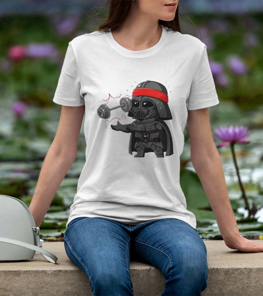 Force Lift Red Bandana Parody Villain Exercise Humor T-Shirt