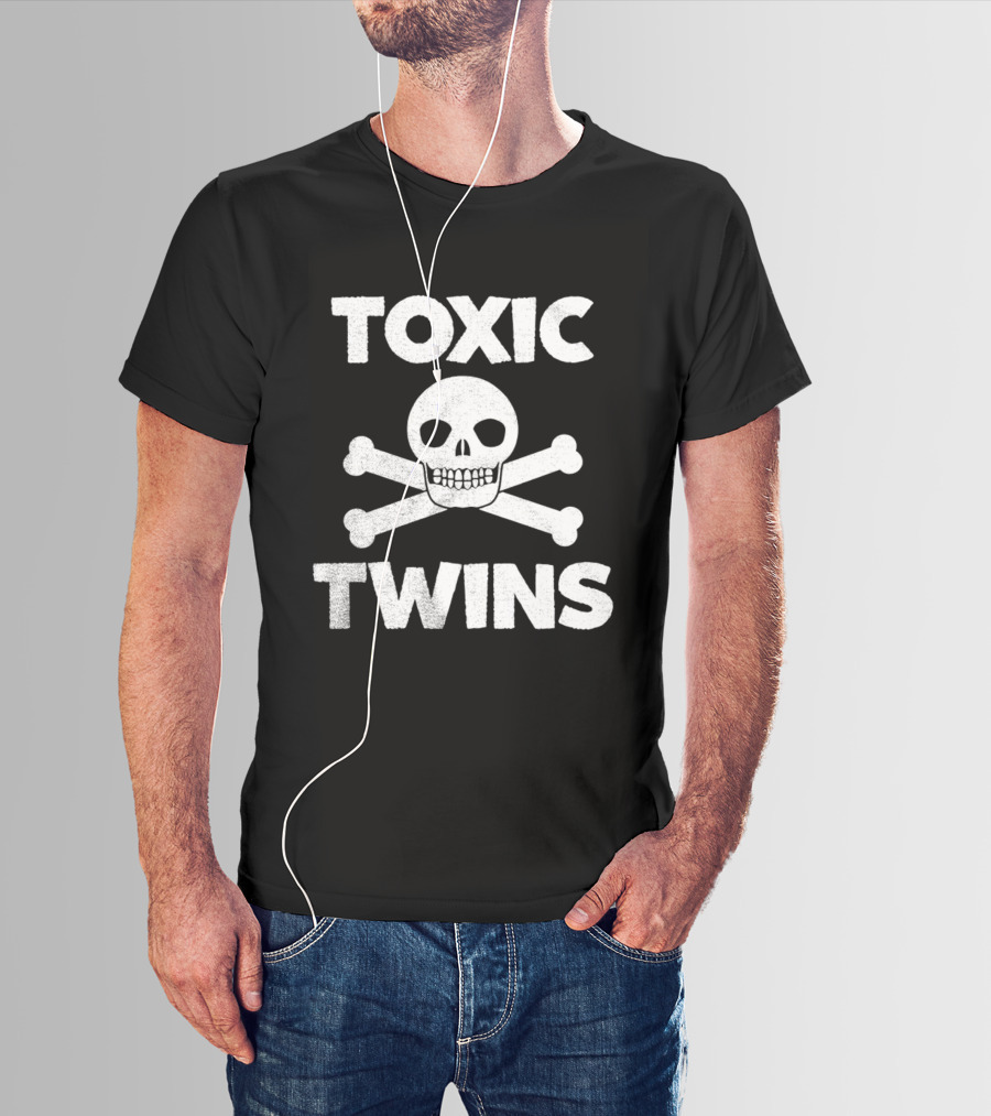 Toxic Twins Skull Crossbones T-Shirt