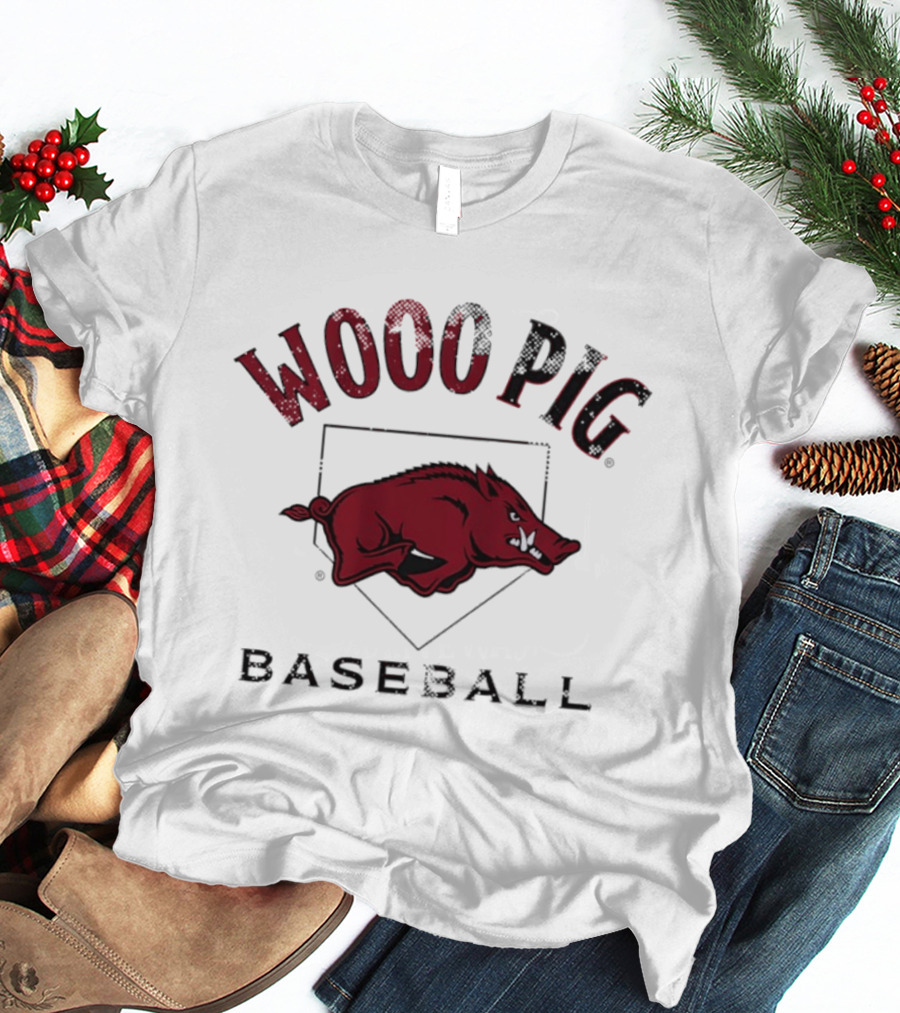 Arkansas Razorbacks Baseball Wooo Pig Motivation T-Shirt