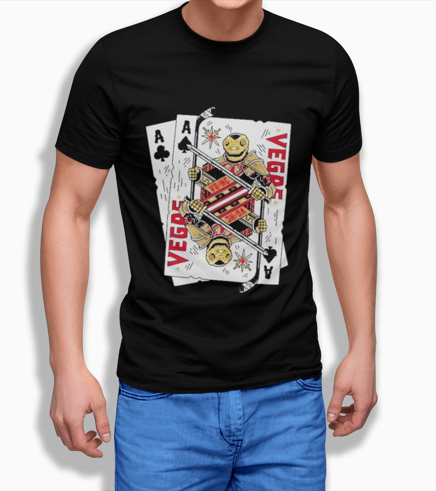 Vegas Golden Knights Chance Ace Playing Cards T-Shirt