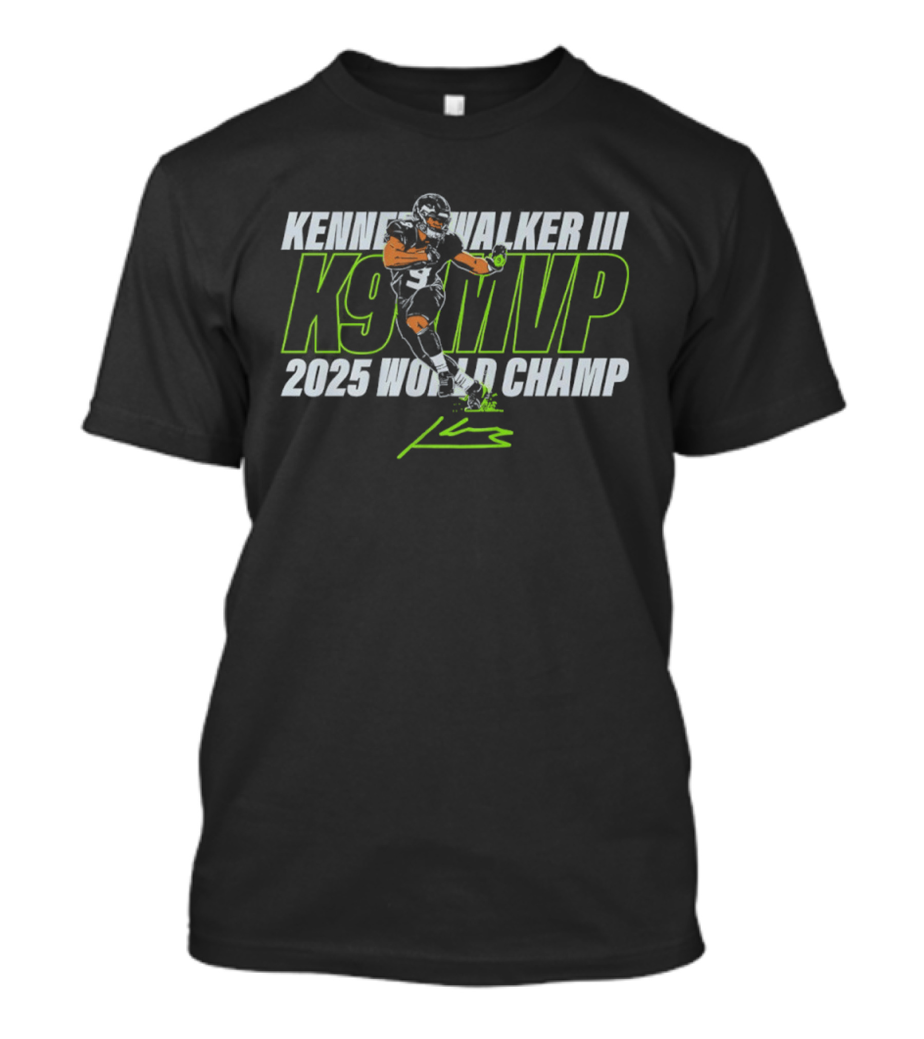 Kenneth Walker III K9 MVP 2025 World Champ T-Shirt
