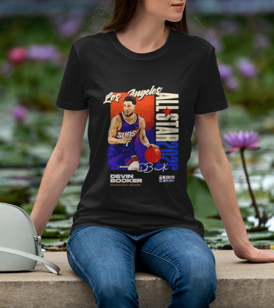 Devin Booker Los Angeles 2026 NBA All Star Suns D Book T-Shirt