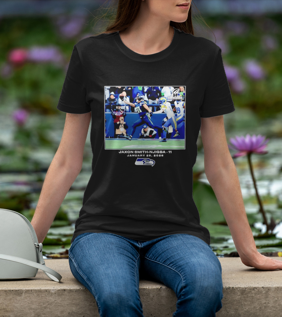 Seattle Seahawks Jaxon Smith Njigba 11 January 25 2026 Game Day Highlight Champions T-Shirt