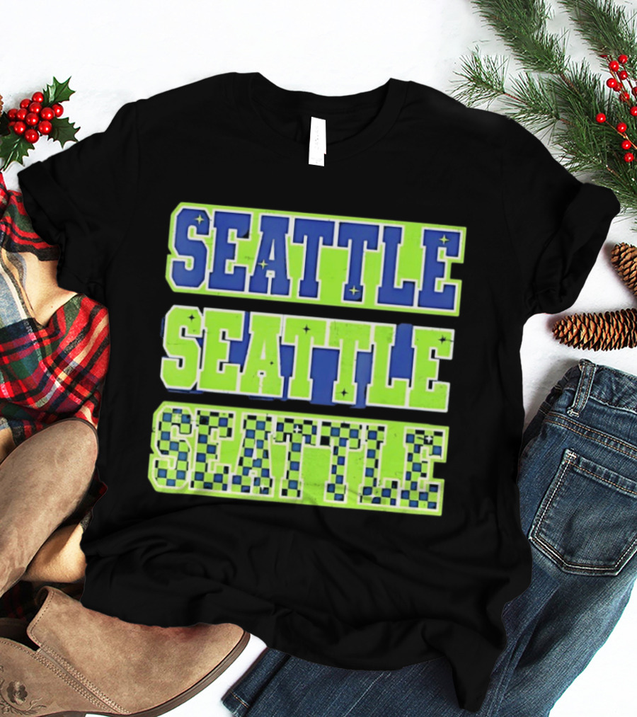 Seattle Seahawks Neon Green Seattle Seattle T-Shirt