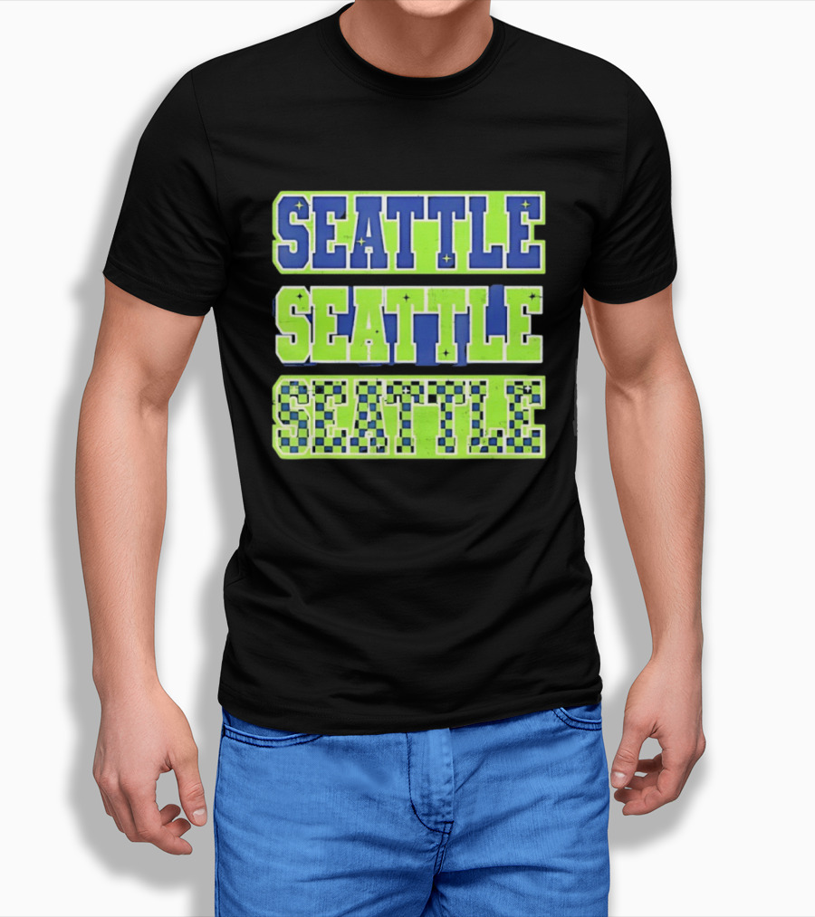 Seattle Seahawks Neon Green Seattle Seattle T-Shirt