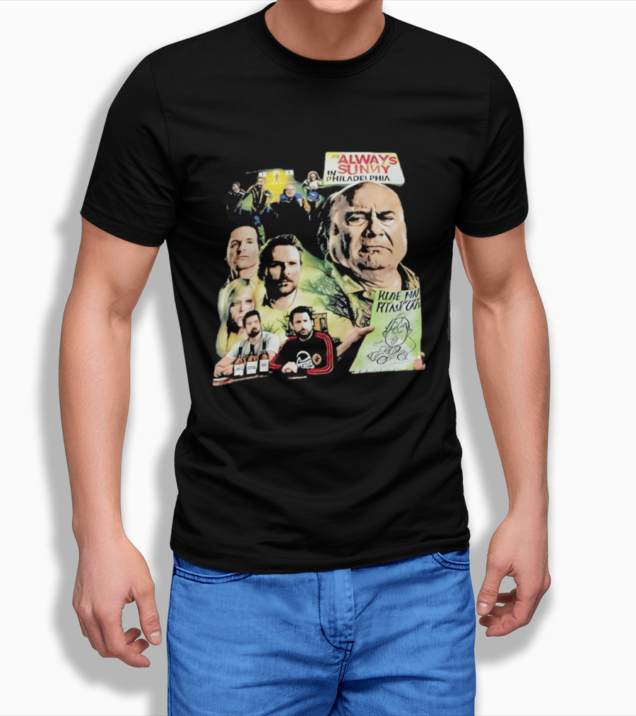 Always Sunny In Philadelphia Characters Collage T-Shirt