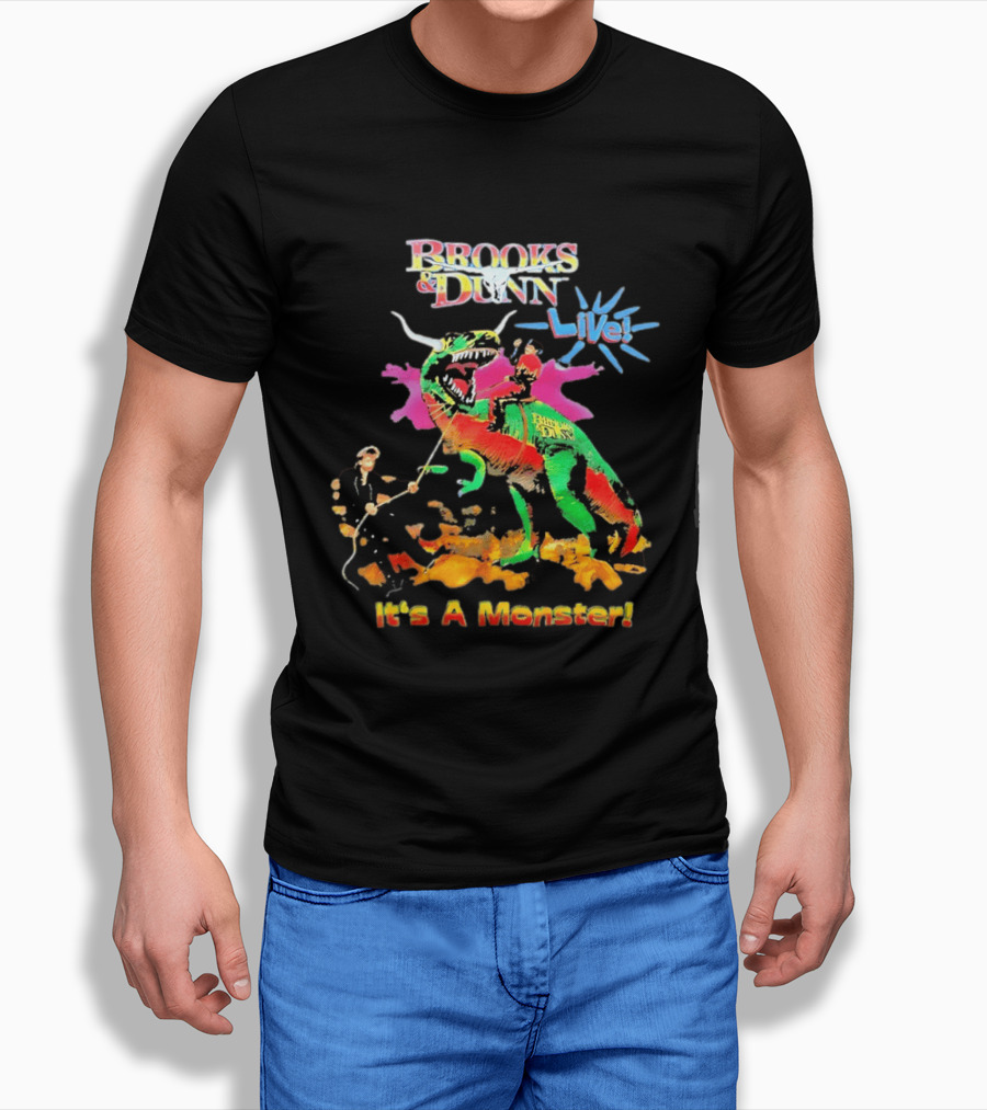 Brooks And Dunn Live It's A Monster Dinosaur Showdown T-Shirt