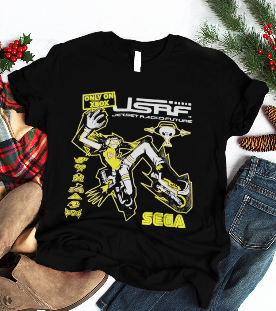Jet Set Radio Future Sega Xbox Exclusive Iconic Game Characters T-Shirt