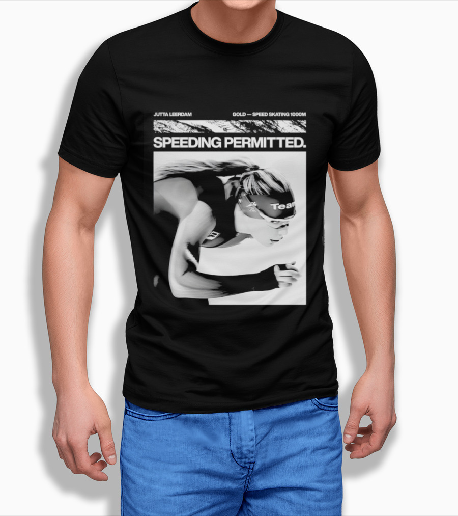 Jutta Leerdam Nike Speeding Permitted Gold Medal 1000m Olympic Speed Skating T-Shirt