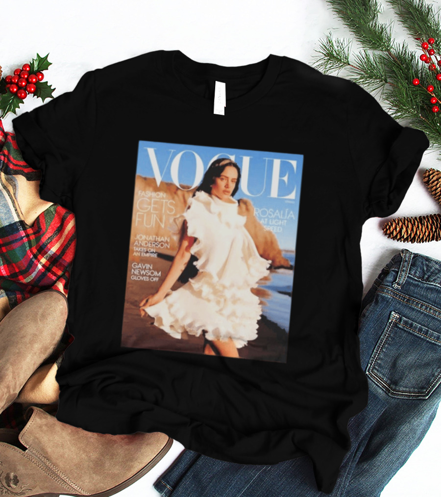 Vogue Spring Fashion Rosalia At Light Speed Jonathan Anderson Gavin Newsom T-Shirt