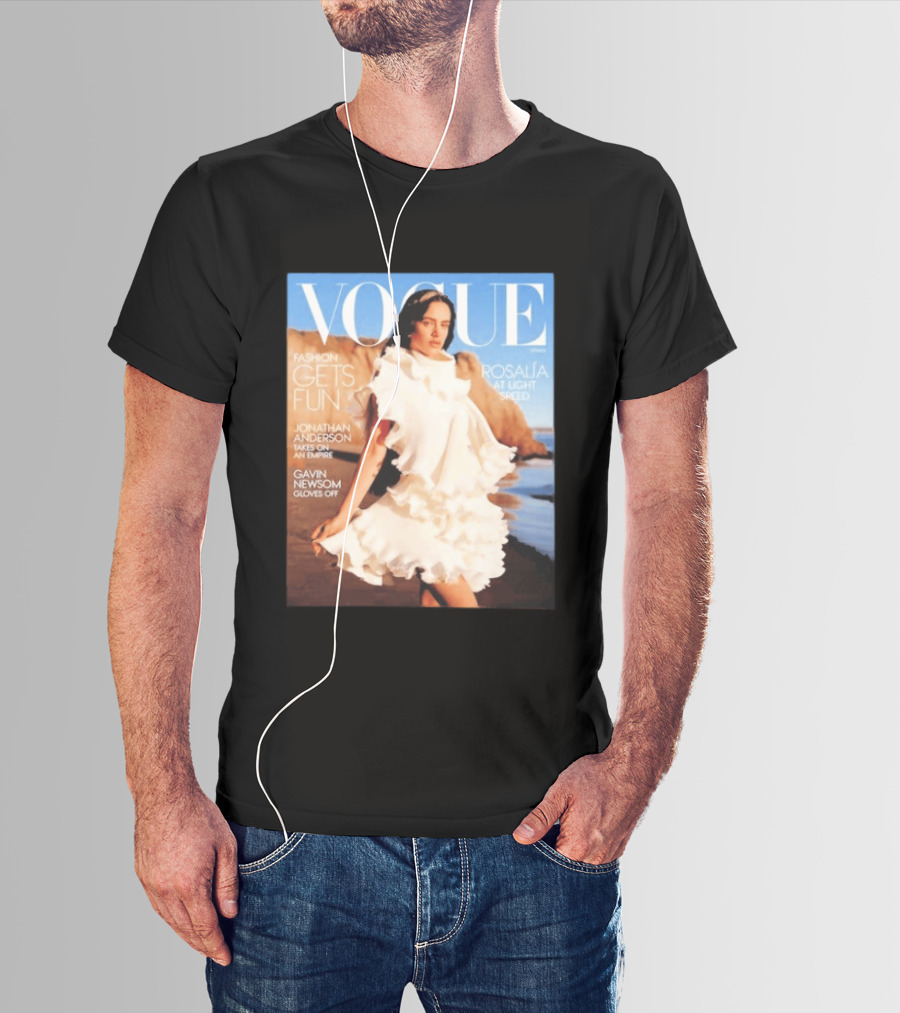 Vogue Spring Fashion Rosalia At Light Speed Jonathan Anderson Gavin Newsom T-Shirt