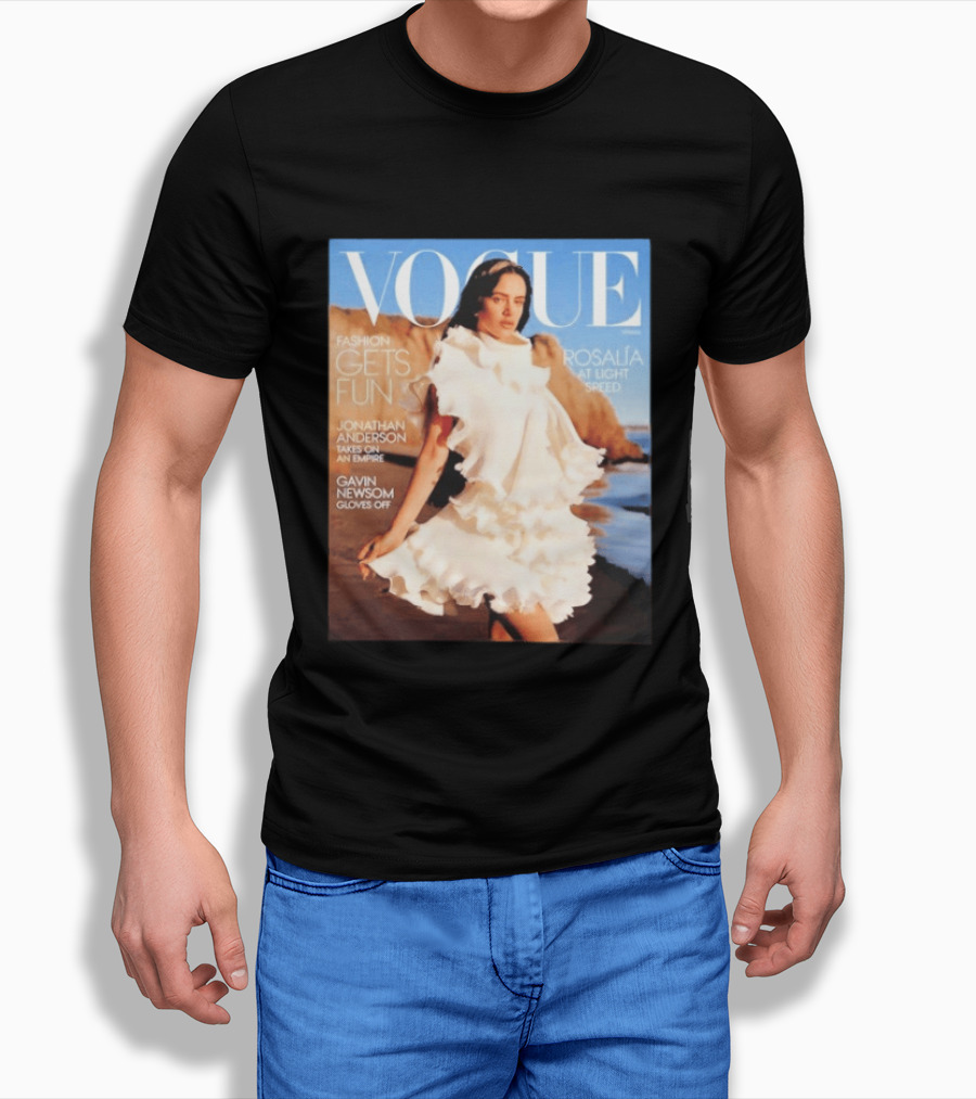 Vogue Spring Fashion Rosalia At Light Speed Jonathan Anderson Gavin Newsom T-Shirt
