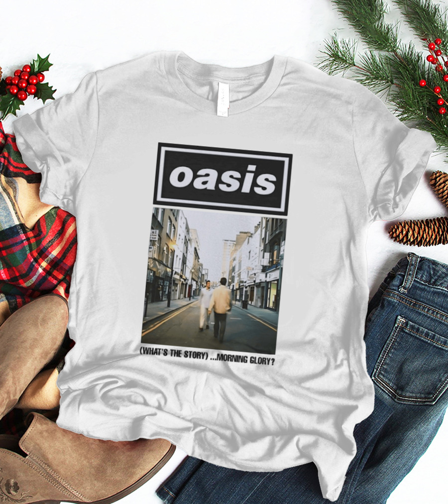 Oasis What's The Story Morning Glory Album Cover Colorful T-Shirt