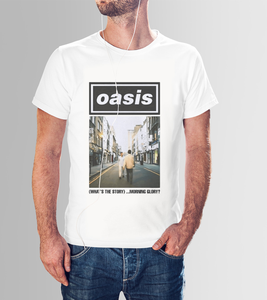 Oasis What's The Story Morning Glory Album Cover Colorful T-Shirt