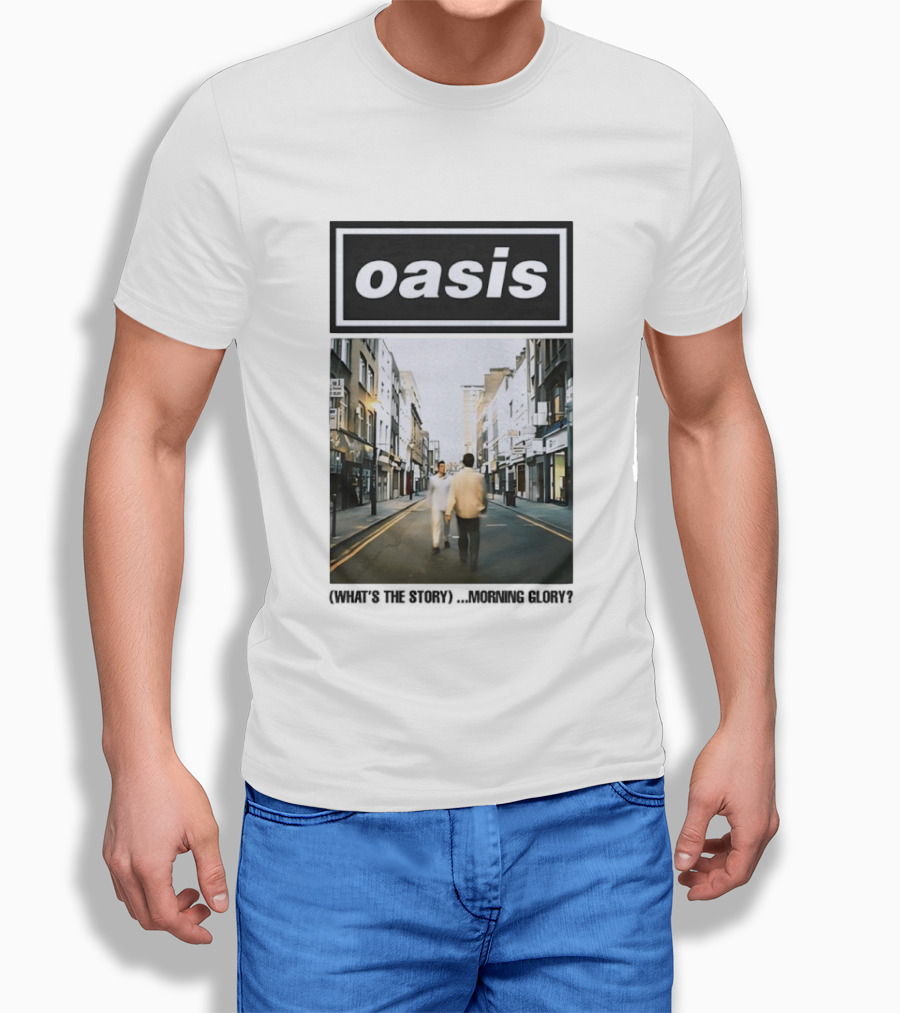 Oasis What's The Story Morning Glory Album Cover Colorful T-Shirt