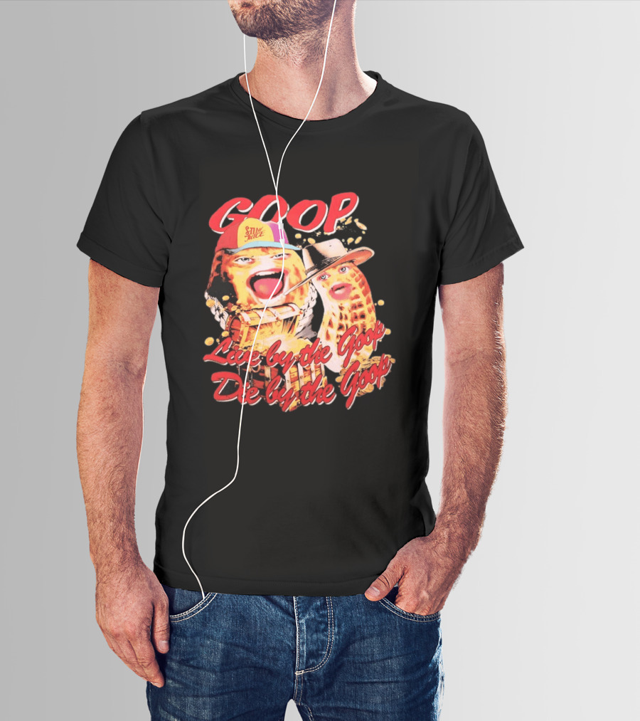 GOOP Live By The Goop Die By The Goop Peanuts Hat Drum T-Shirt