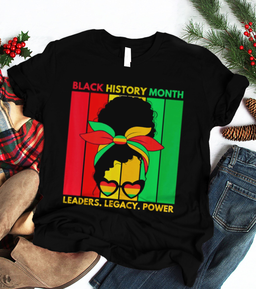 Black History Month Leaders Legacy Power African American T-Shirt