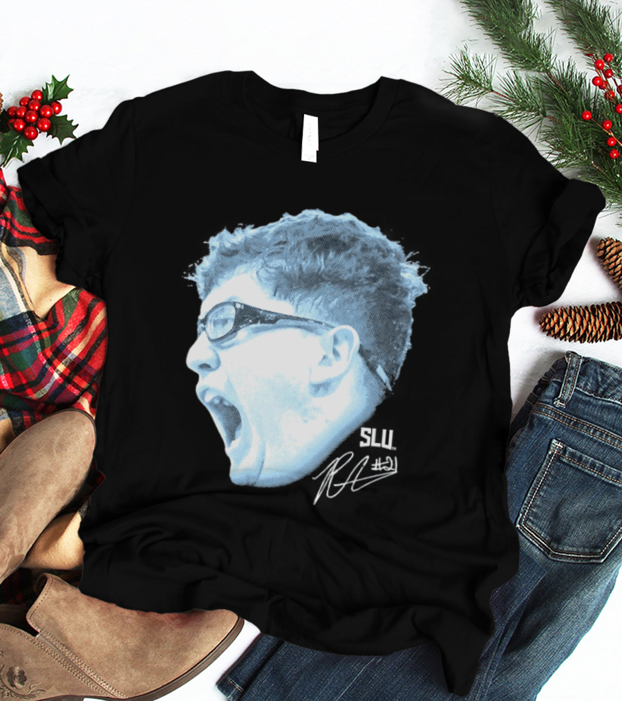 Robbie Avila Saint Louis Billikens SLU Big Head T-Shirt