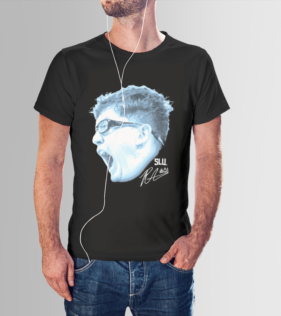 Robbie Avila Saint Louis Billikens SLU Big Head T-Shirt