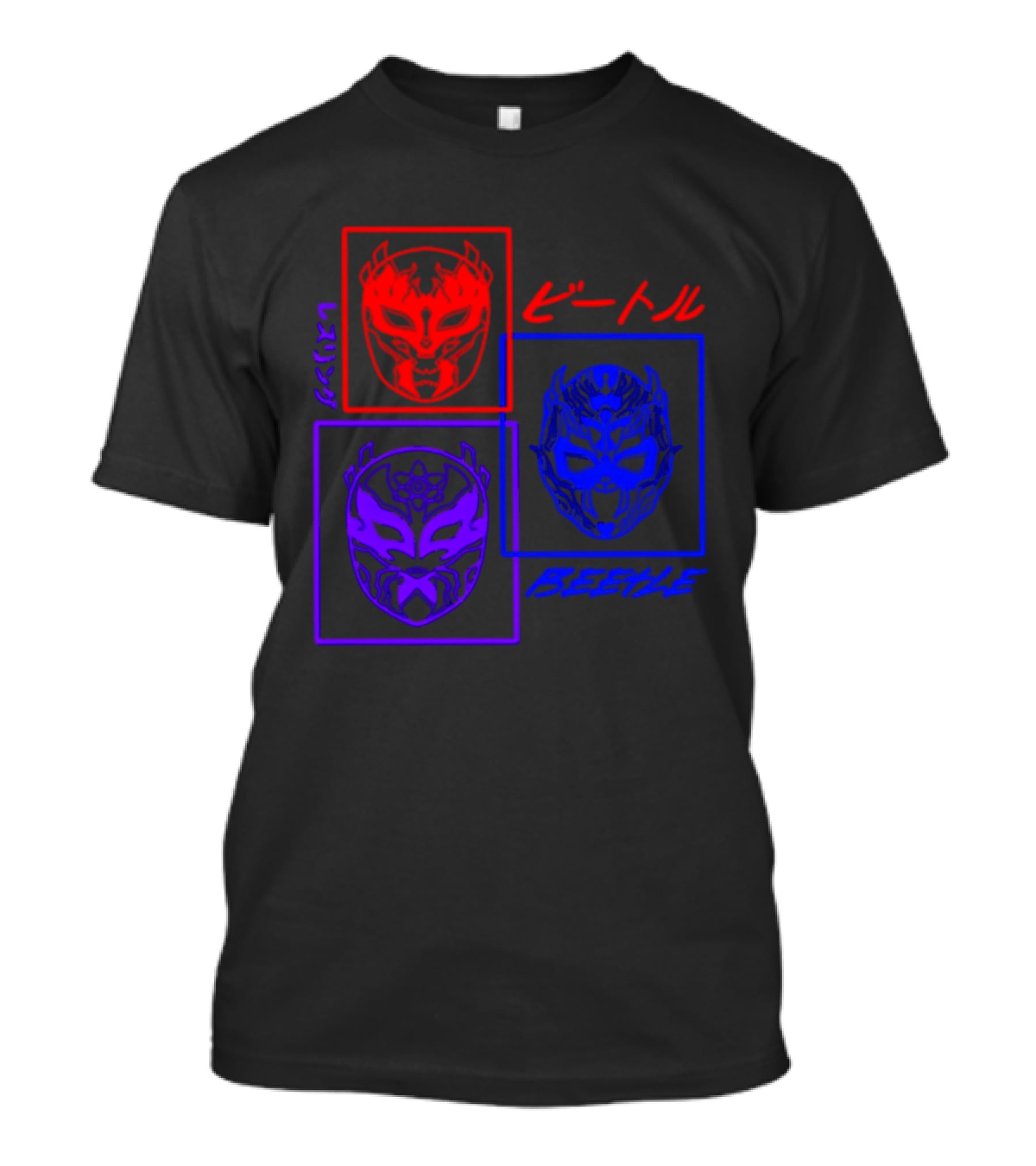 Crimson Beetle 3 Faces Of Beetle T-Shirt