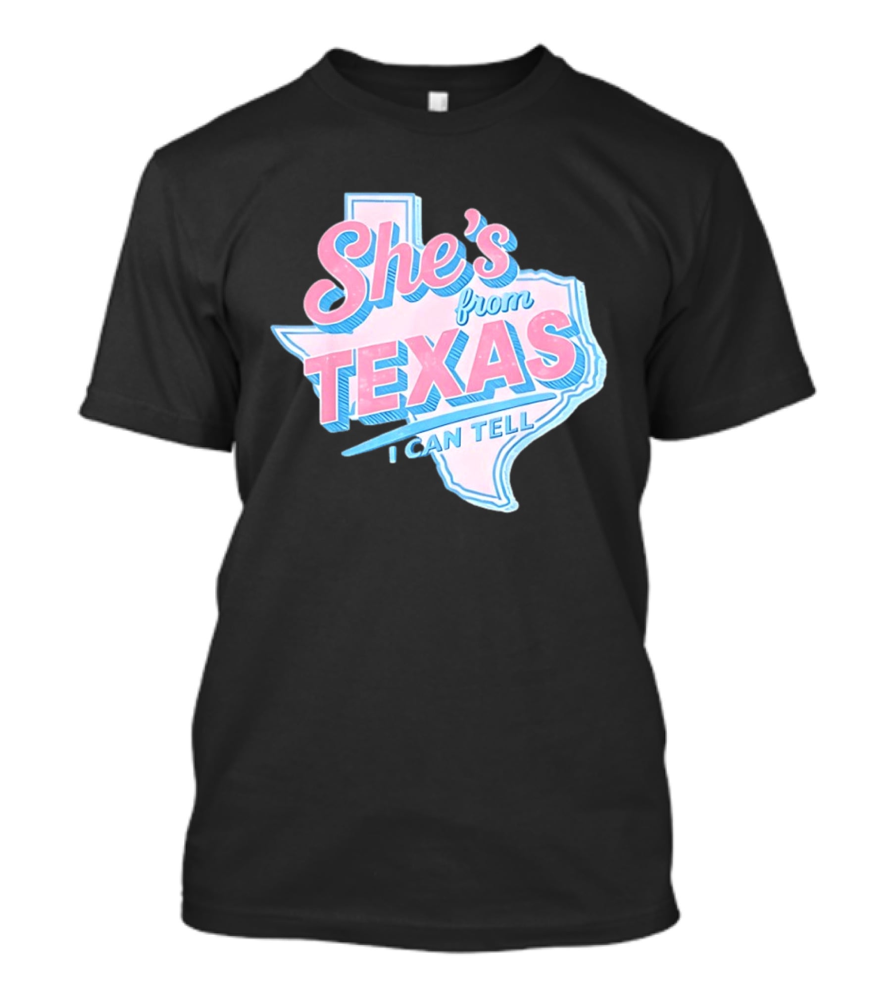 She's From Texas I Can Tell Texas Map T-Shirt