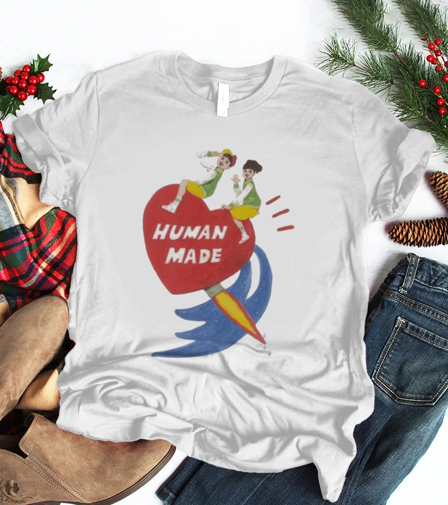 Human Made Heart Rocket Design Keiko Sootome T-Shirt