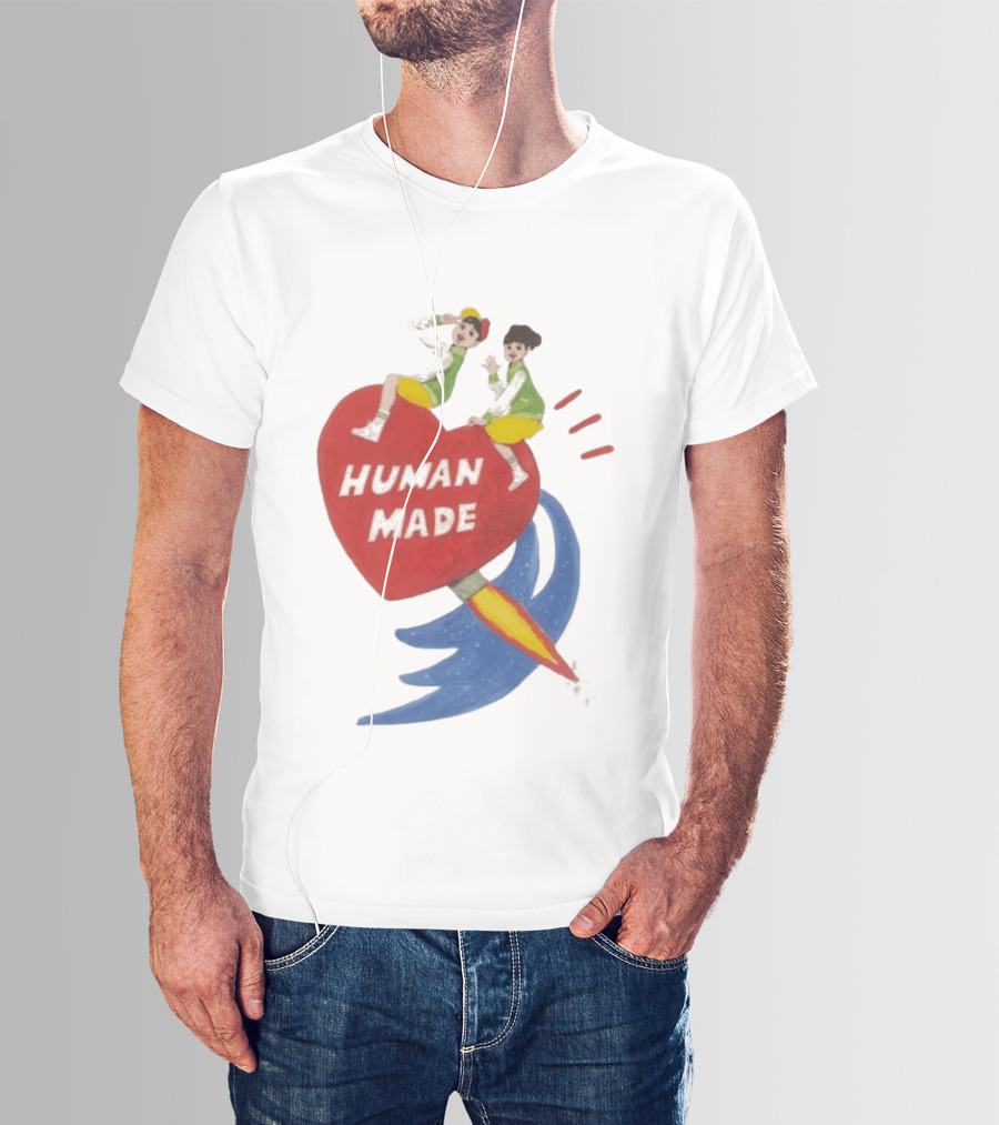 Human Made Heart Rocket Design Keiko Sootome T-Shirt
