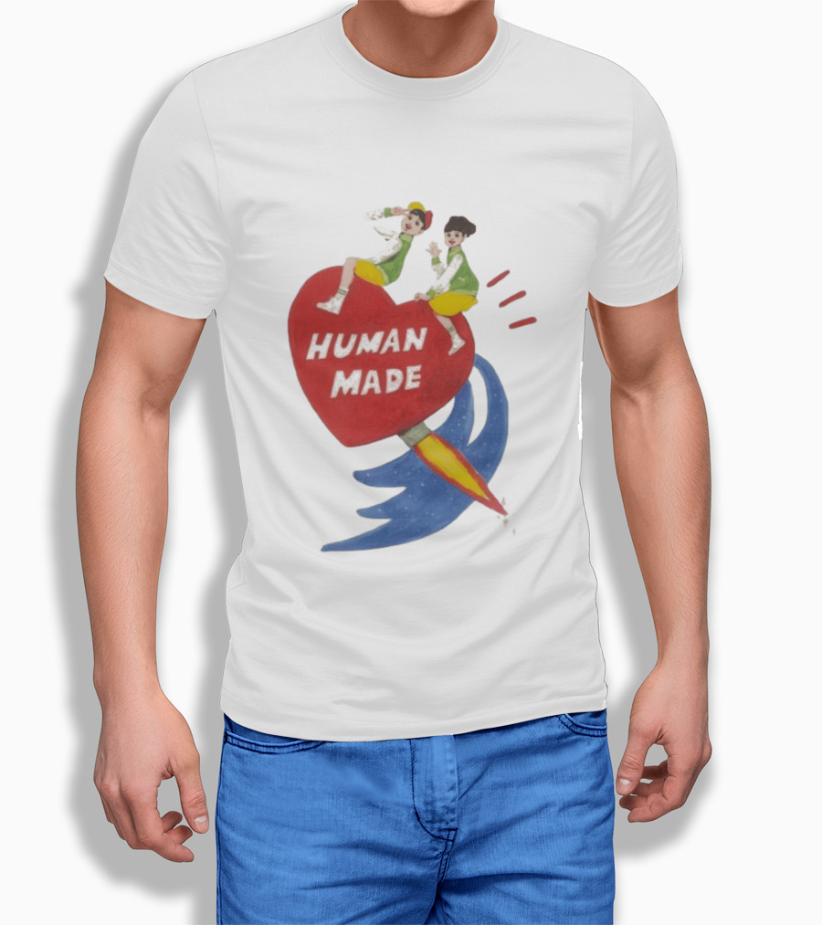 Human Made Heart Rocket Design Keiko Sootome T-Shirt