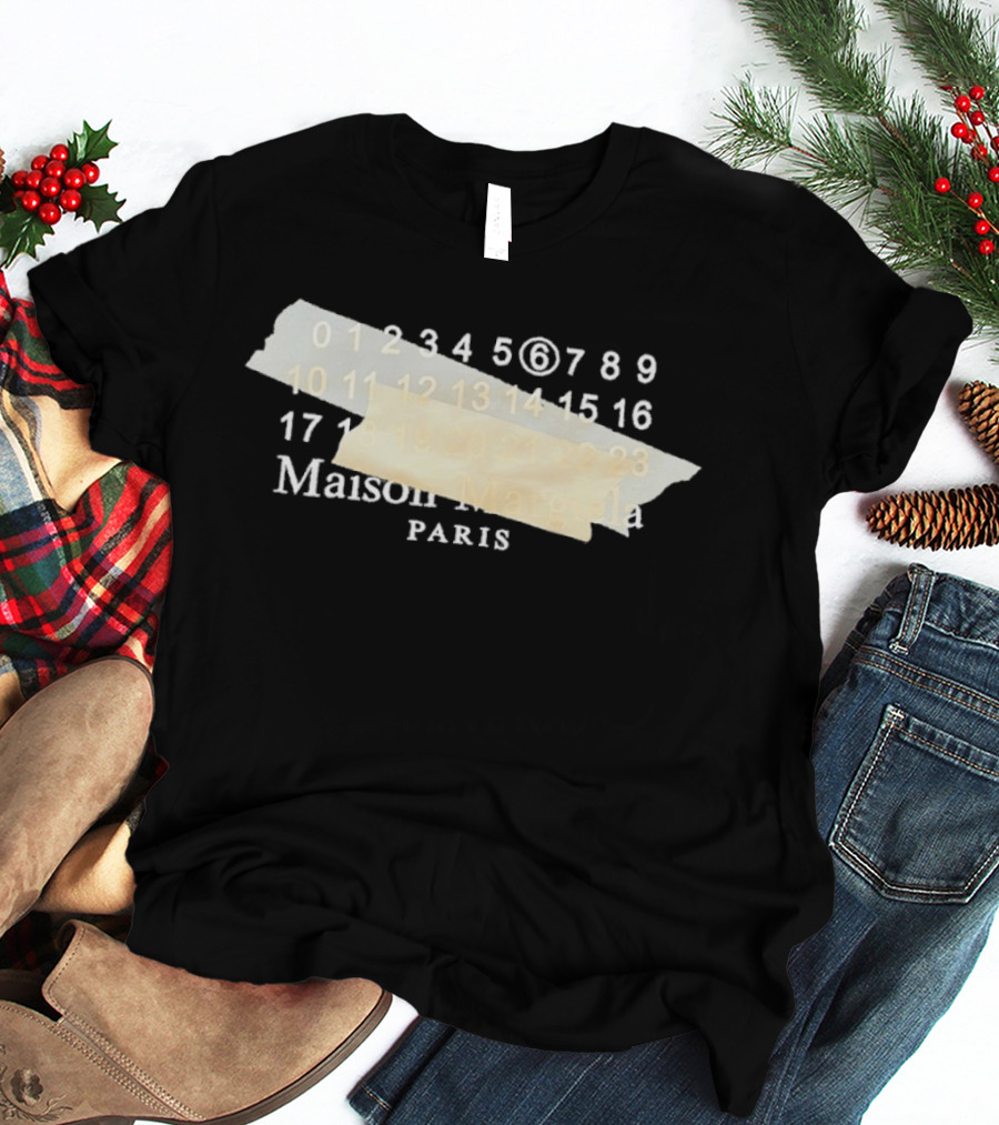 Maison Margiela Paris Numbered Sequence Tape T-Shirt