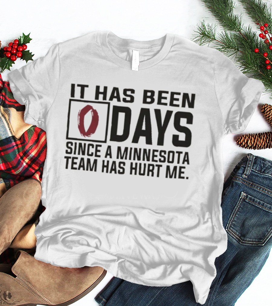 It Has Been 0 Days Since A Minnesota Team Has Hurt Me T-Shirt