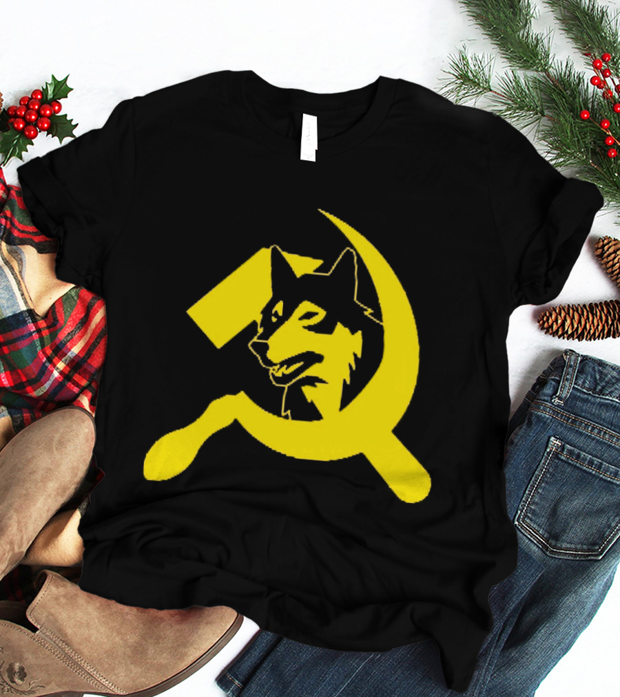 Minnesota Timberwolves Hammer Sickle Symbol Wolf Head T-Shirt