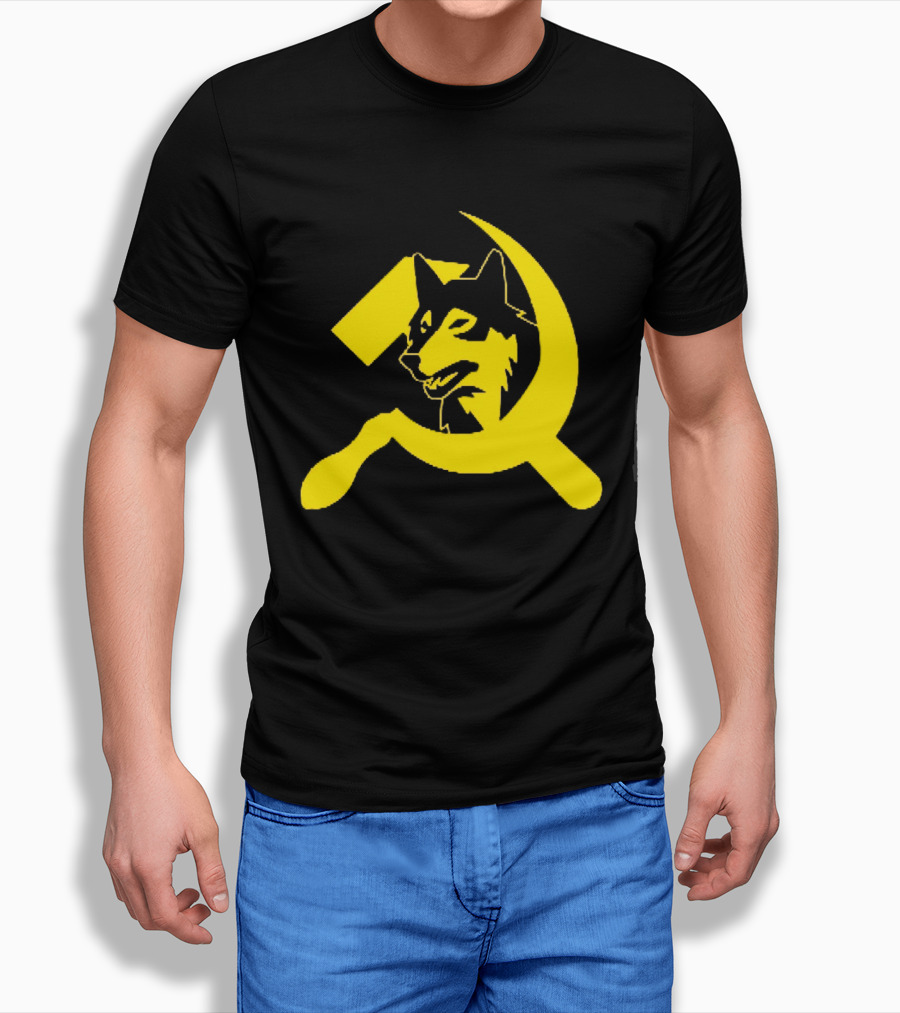 Minnesota Timberwolves Hammer Sickle Symbol Wolf Head T-Shirt