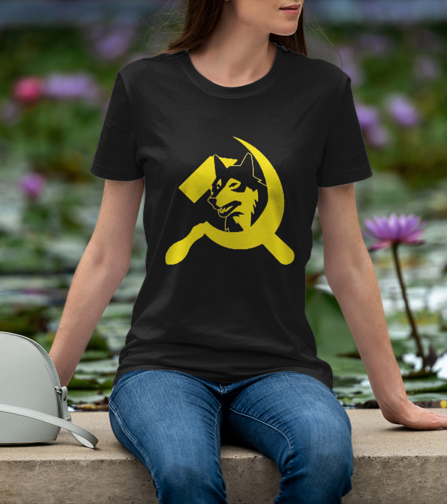 Minnesota Timberwolves Hammer Sickle Symbol Wolf Head T-Shirt