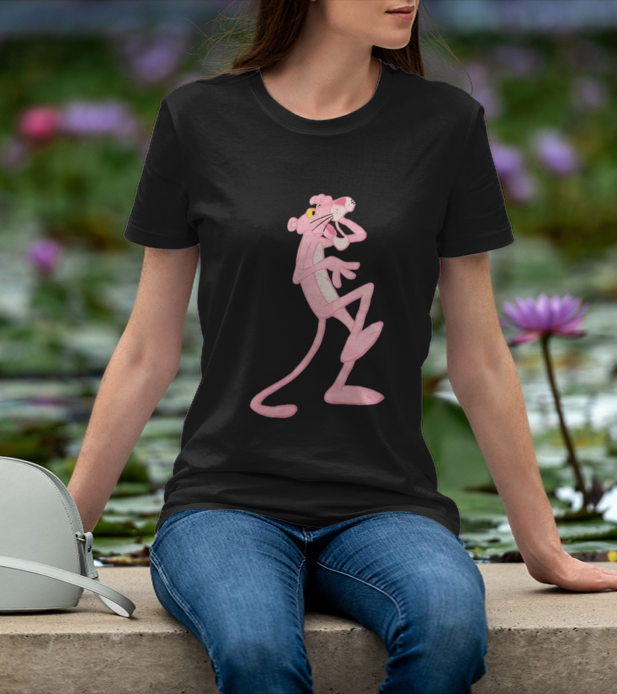 Pink Panther Cartoon Character Classic Pose T-Shirt